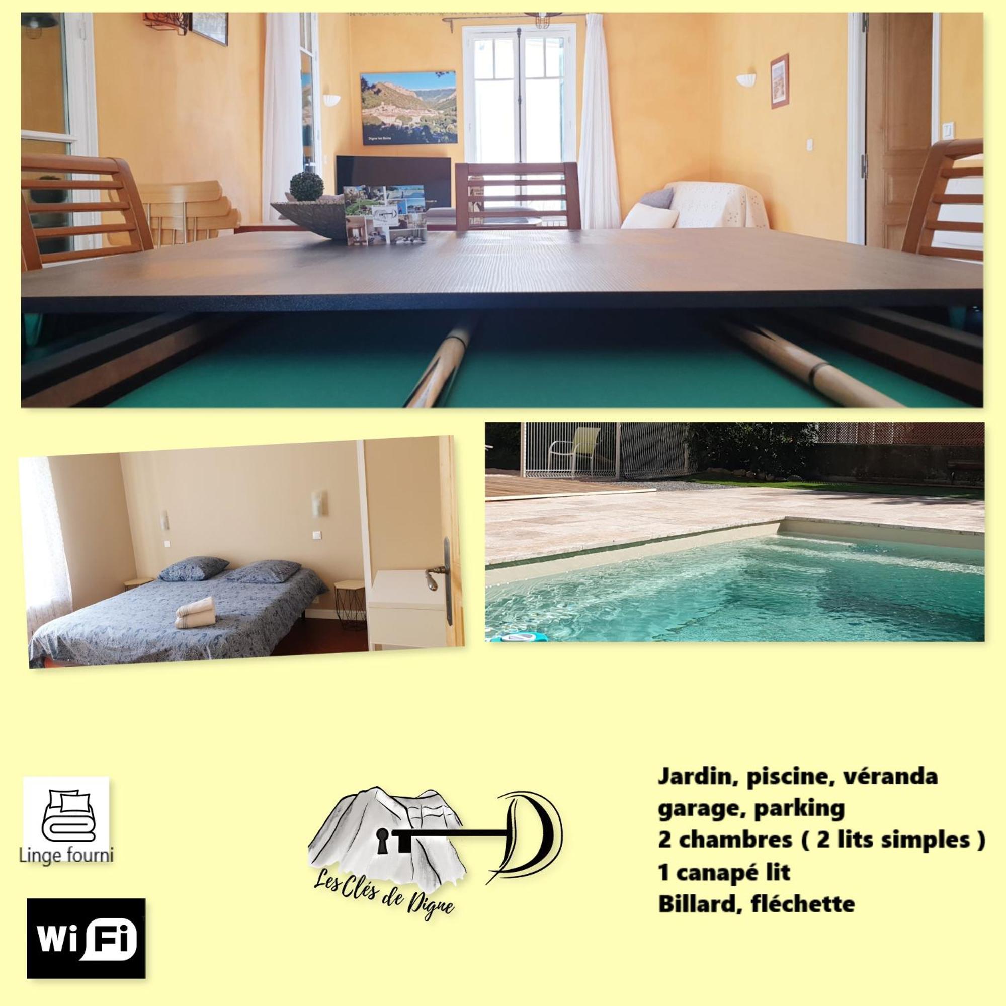 Spacieux T3 Avec Piscine Digne-les-Bains Ngoại thất bức ảnh